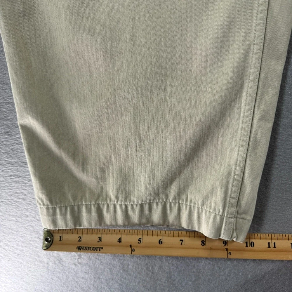 Vintage Gap Cargo Pants Men 36x30 Beige Straight Wide Leg Heavyweight Trendy 90s